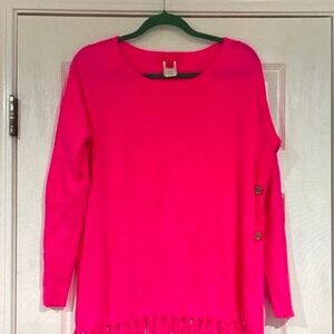 Lilly Pulitzer Vibrant Pink Crew Neck Sweater
